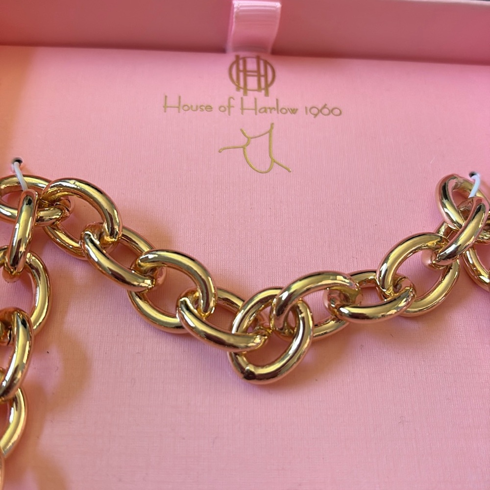 HOUSE OF HARLOW 2 TONE NECKLACE - Picture 4 of 5